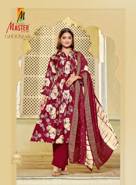 Master ghoomer vol-5 ptinted stiched kurtis wholesale